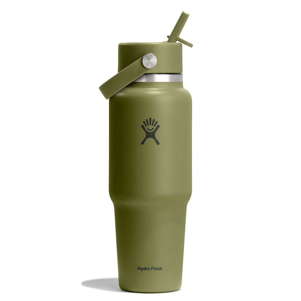 32 oz Travel Bottle with Flex Straw Cap - Palmer Green